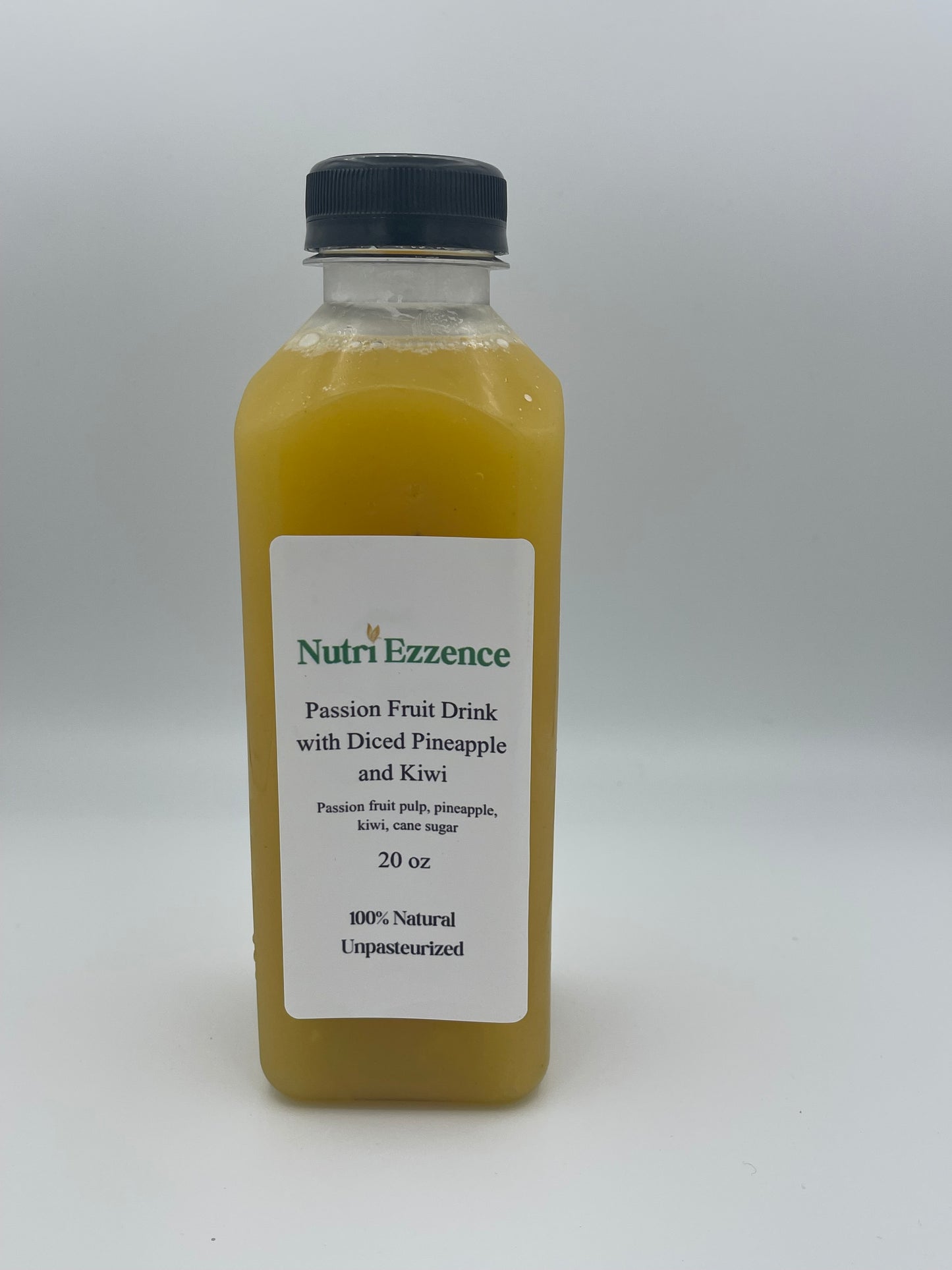 Passion Fruit Drink with Diced Pineapple and Kiwi